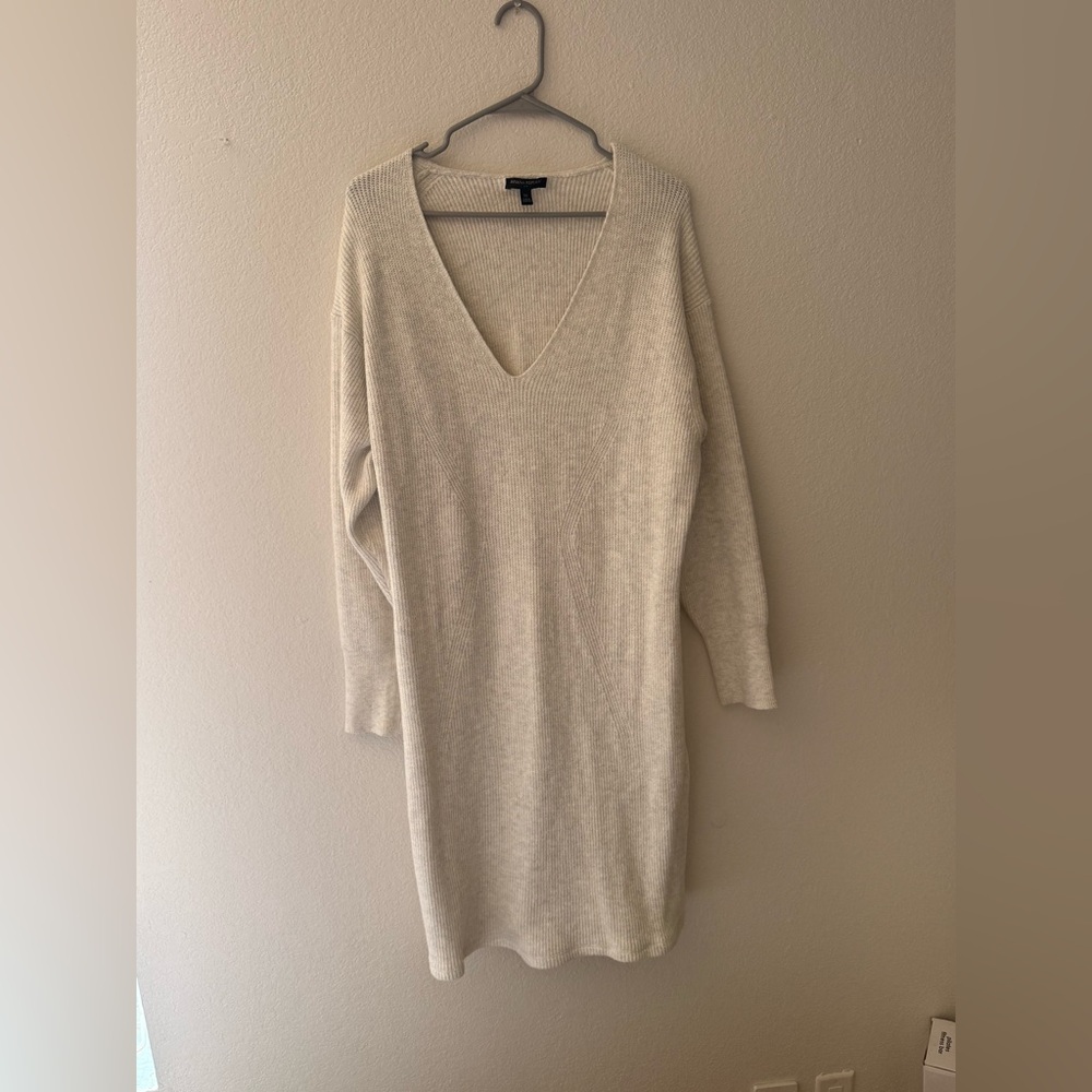 Banana Republic Cream Sweater Dress